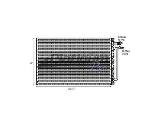 CHEVROLET KODIAK C60 AIR CONDITIONER CONDENSER