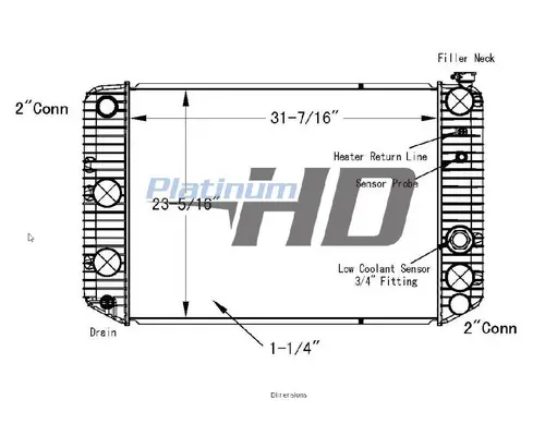 CHEVROLET KODIAK C70 RADIATOR ASSEMBLY