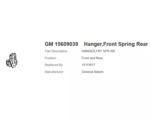 CHEVROLET KODIAK Spring Hanger