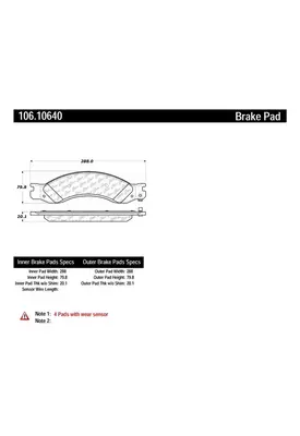 CHEVROLET Kodiak C4500 Disc Brake Pad