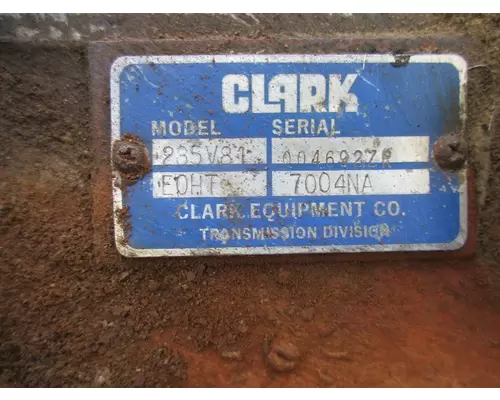 CLARK 285V81 TransmissionTransaxle Assembly