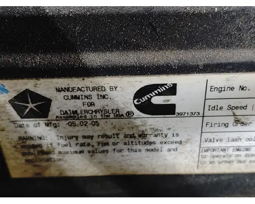 CUMMINS 5.9L Ram Engine Assembly