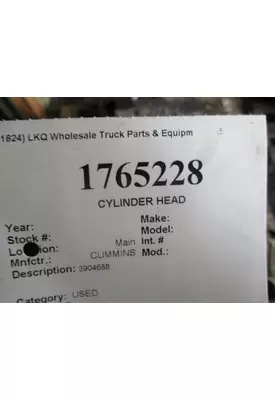 CUMMINS 6CTA-8.3 CYLINDER HEAD