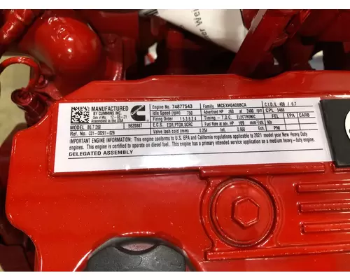 CUMMINS B6.7 Engine Assembly