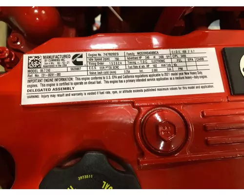 CUMMINS B6.7 Engine Assembly