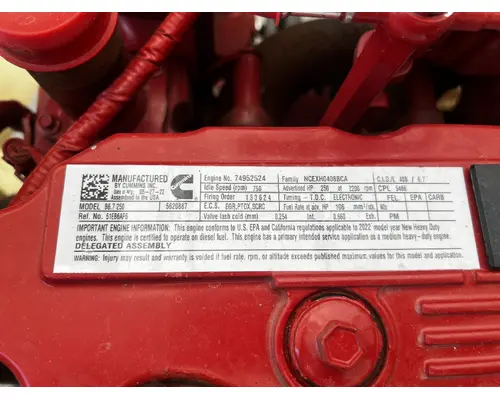CUMMINS B6.7 Engine Assembly