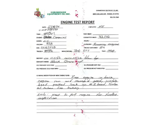 CUMMINS Big Cam Engine Assembly