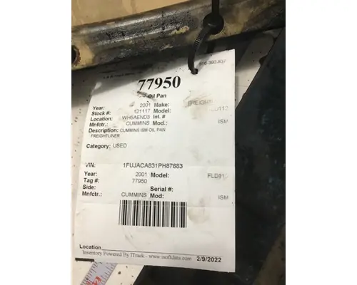 CUMMINS FL112 Oil Pan