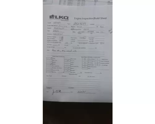 CUMMINS ISB 0279 ENGINE ASSEMBLY