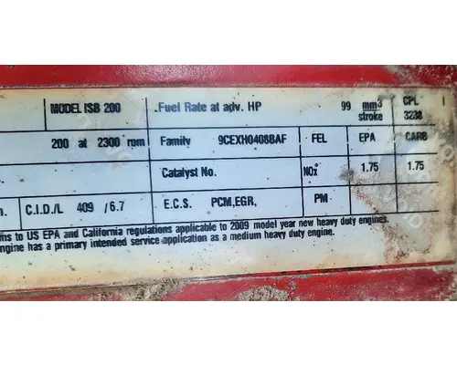 CUMMINS ISB 3238 ENGINE ASSEMBLY