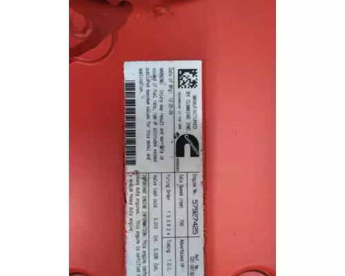 CUMMINS ISB 3389 ENGINE ASSEMBLY