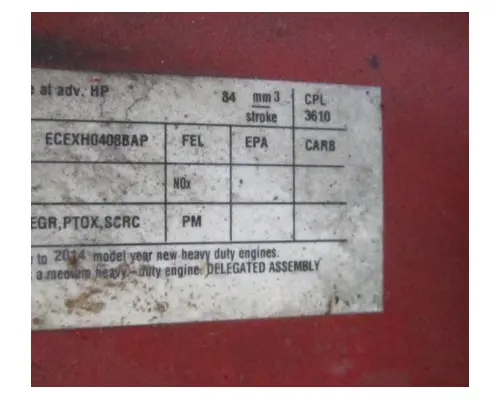 CUMMINS ISB 3610 ENGINE ASSEMBLY