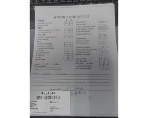 CUMMINS ISB 4569 ENGINE ASSEMBLY