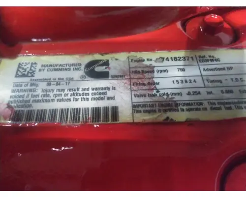 CUMMINS ISB 4569 ENGINE ASSEMBLY