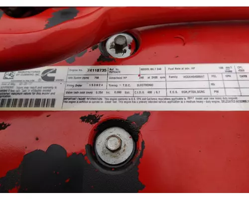 CUMMINS ISB 4569 ENGINE ASSEMBLY