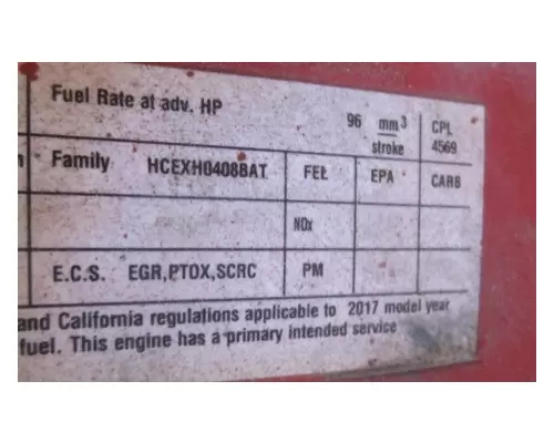 CUMMINS ISB 4569 ENGINE ASSEMBLY