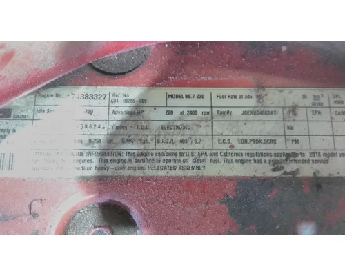 CUMMINS ISB 4569 ENGINE ASSEMBLY