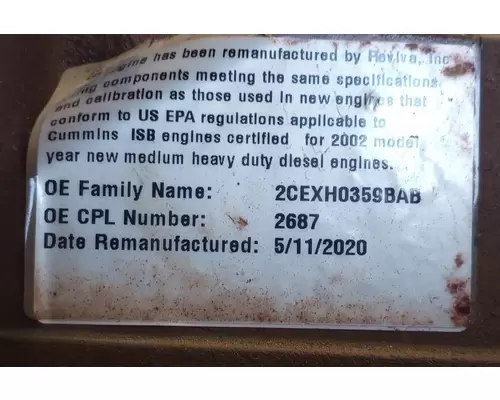 CUMMINS ISB 5.9 Engine Assembly
