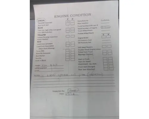 CUMMINS ISB 5466 ENGINE ASSEMBLY