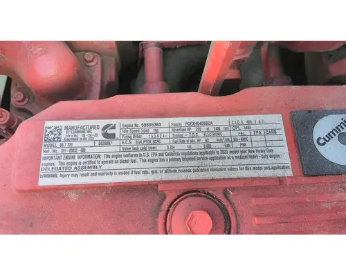 CUMMINS ISB 5466 ENGINE ASSEMBLY