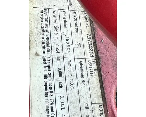 CUMMINS ISB 6.7 240 Engine Assembly