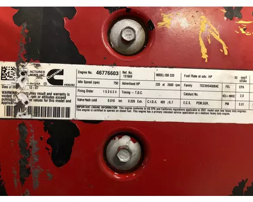 CUMMINS ISB 6.7L DPF Engine Assembly
