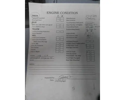 CUMMINS ISB 8136 ENGINE ASSEMBLY