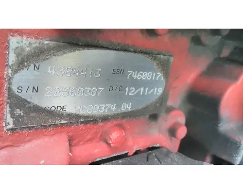 CUMMINS ISB-CR-6.7 (REAR GEAR) ENGINE CONTROL MODULE (ECM)
