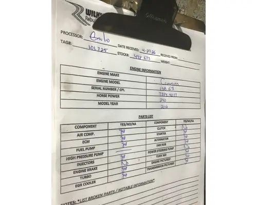 CUMMINS ISB6.7 Engine Assembly