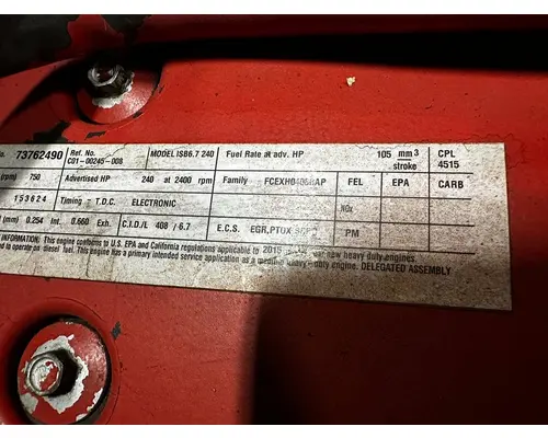 CUMMINS ISB6.7 Engine Assembly