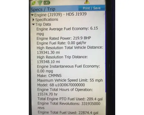 CUMMINS ISB6.7 Engine Assembly