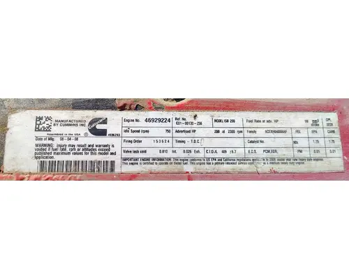 CUMMINS ISB6.7 Engine Assembly