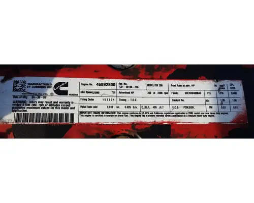 CUMMINS ISB6.7 Engine Assembly