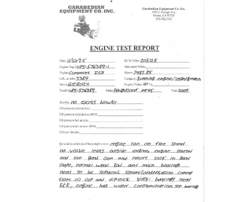 CUMMINS ISB6.7 Engine Assembly