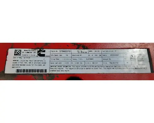 CUMMINS ISB6.7 Engine Assembly