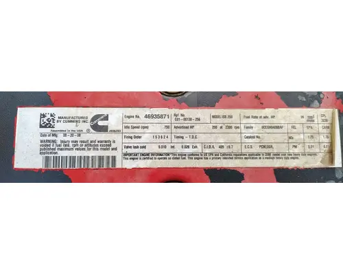 CUMMINS ISB6.7 Engine Assembly