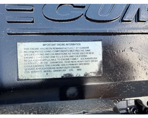 CUMMINS ISC8.3 Engine Assembly