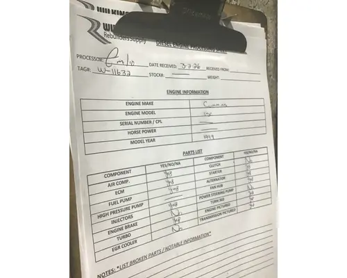 CUMMINS ISC Engine Assembly