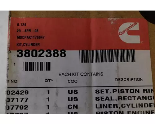 CUMMINS ISC Engine Reman Kit