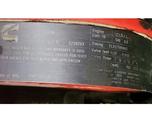 CUMMINS ISL G Engine Assembly