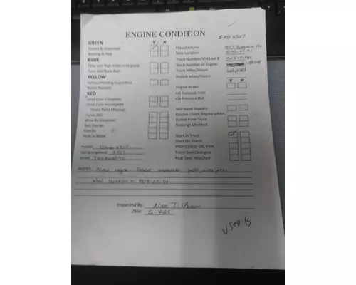 CUMMINS ISLG 3517 ENGINE ASSEMBLY