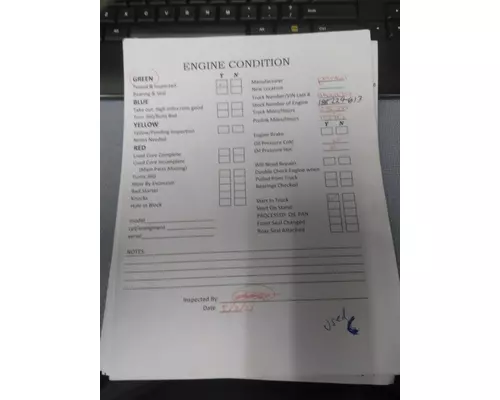 CUMMINS ISLG 3517 ENGINE ASSEMBLY