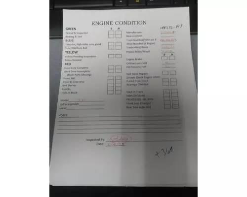 CUMMINS ISLG 3517 ENGINE ASSEMBLY
