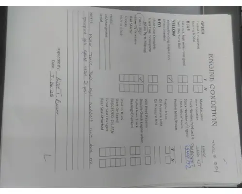 CUMMINS ISLG 3519 ENGINE ASSEMBLY