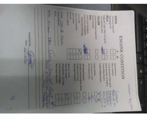 CUMMINS ISLG 3519 ENGINE ASSEMBLY
