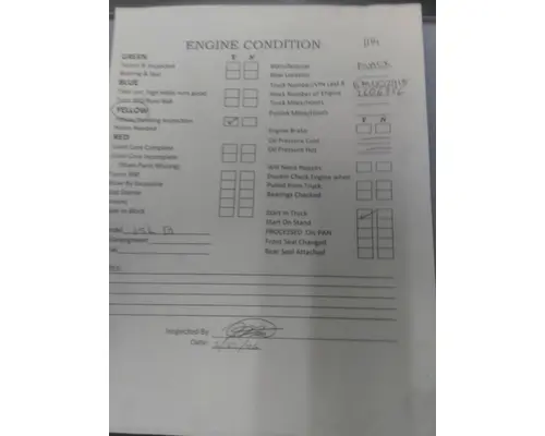 CUMMINS ISLG 3519 ENGINE ASSEMBLY