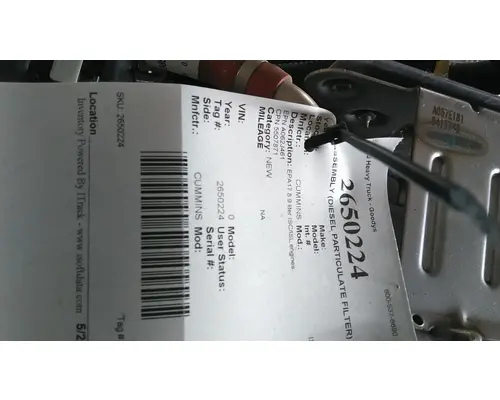 CUMMINS ISL DPF ASSEMBLY (DIESEL PARTICULATE FILTER)