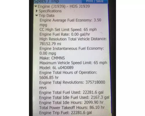 CUMMINS ISL Engine Assembly