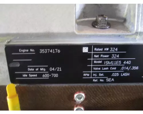 CUMMINS ISM 3282 ENGINE ASSEMBLY