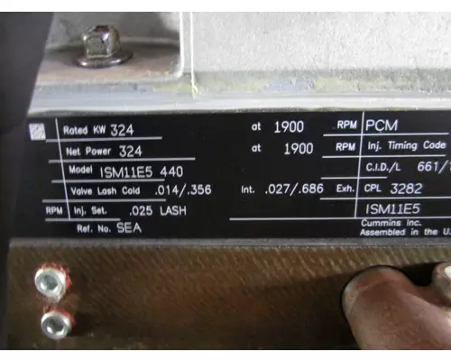 CUMMINS ISM 3282 ENGINE ASSEMBLY